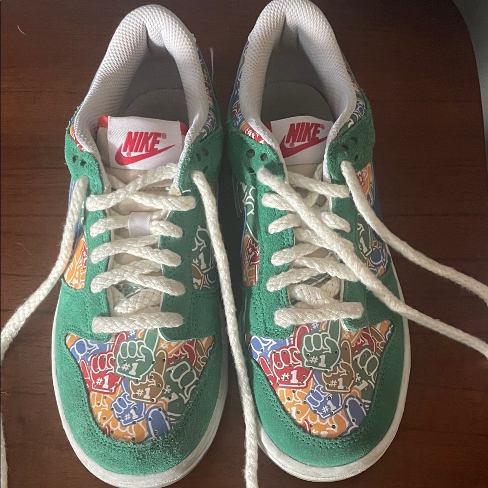 Nike Kids' Green and Multicolor Sneakers